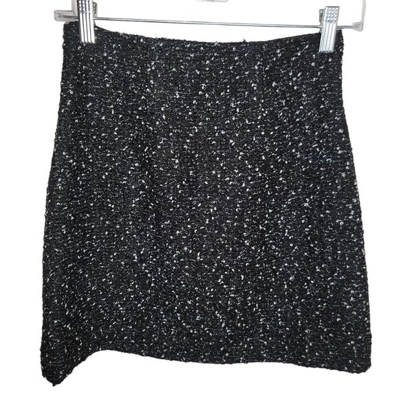 Express Nwt Tweed High Waist Embellished Mini Skirt Size 0 - Picture 7 of 9